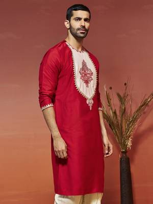  red viscose kurta 3