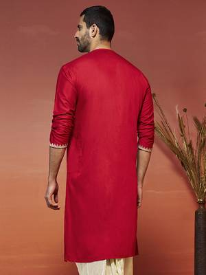  red viscose kurta 4