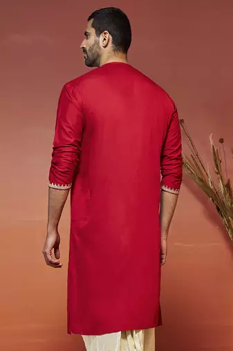  red viscose kurta