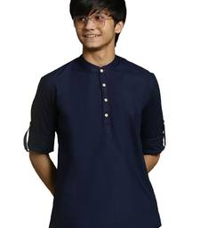  navy blue short kurta