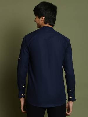  navy blue short kurta 4