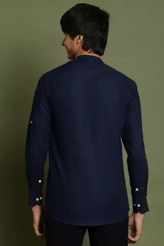  navy blue short kurta