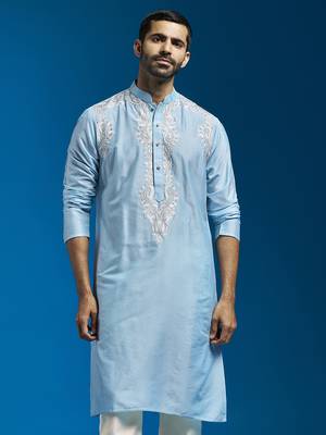  aqua viscose kurta 1