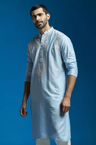  aqua viscose kurta