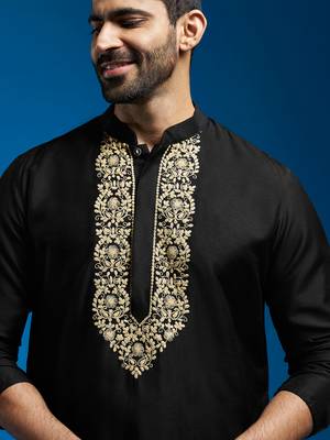  black viscose kurta 2
