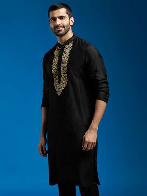  black viscose kurta 4