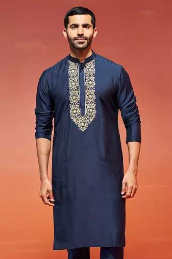  navy blue viscose kurta