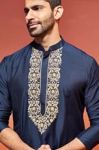  navy blue viscose kurta