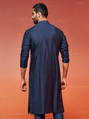  navy blue viscose kurta 4