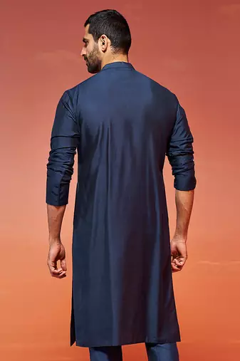  navy blue viscose kurta