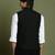 Vastramay yuva boys' black nehru jacket