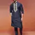  navy blue viscose kurta and pyjama set