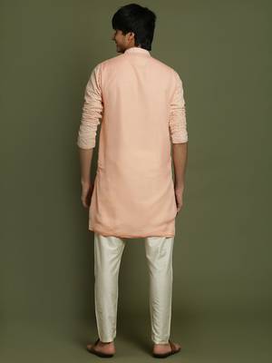  pink and cream kurta pyjama set 3