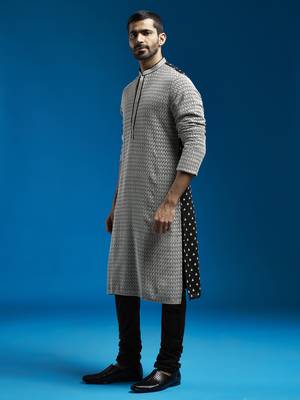  black georgette kurta and pyjama set 2