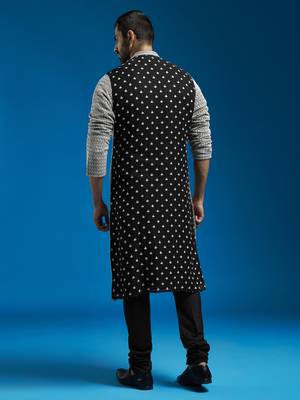  black georgette kurta and pyjama set 3