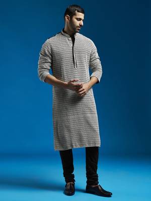  black georgette kurta 1