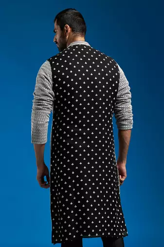  black georgette kurta