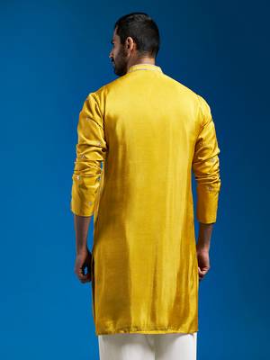  mustard tissue kurta 4