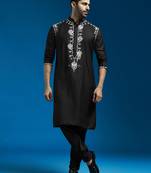  black viscose kurta