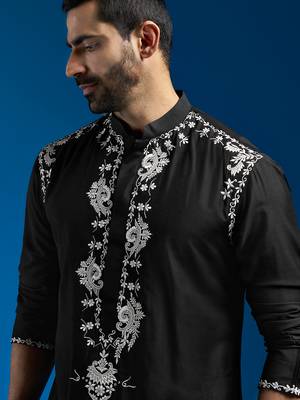  black viscose kurta 2