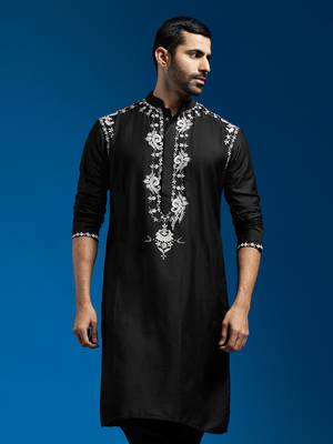  black viscose kurta 3