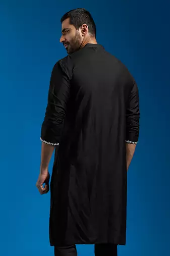  black viscose kurta