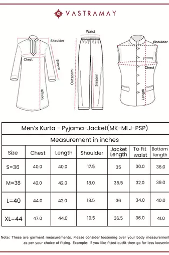  black viscose jacket,kurta and pyjama set.