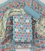 Multi cotton printed summer collection unstitched suit with cotton dupatta