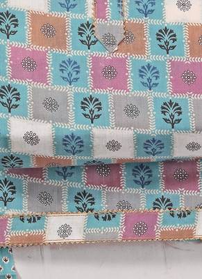 Multi cotton printed summer collection unstitched suit with cotton dupatta 2