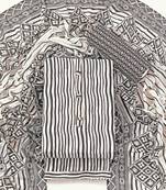 Black cotton printed summer collection unstitched suit with cotton dupatta