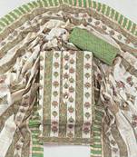 Multi cotton printed summer collection unstitched suit with cotton dupatta