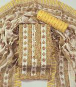 Multi cotton printed summer collection unstitched suit with cotton dupatta