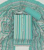 Multi cotton printed summer collection unstitched suit with cotton dupatta