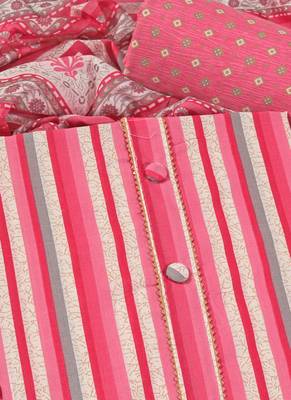 Multi cotton printed summer collection unstitched suit with cotton dupatta 5