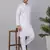 Men white stripes pure cotton kurta with pyjamas