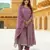 women mauve gotta patti anarkali kurta pant dupatta set