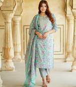 women mauve straight kurta pant dupatta set