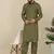 Olive Green Eid Pathani Salwar Kurta for Men