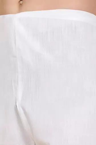 White Casual Pathani Kurta Salwar for Men