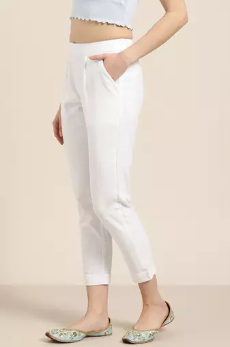 women white cotton pant