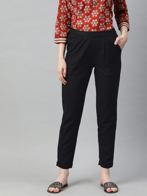women black cotton pant 1