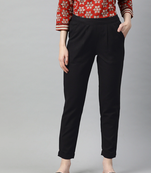 women black cotton pant