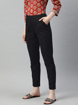 women black cotton pant 2