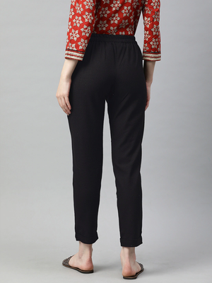 women black cotton pant 3