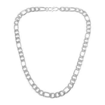 Stainless steel silver heavy men necklace chain unisex 1