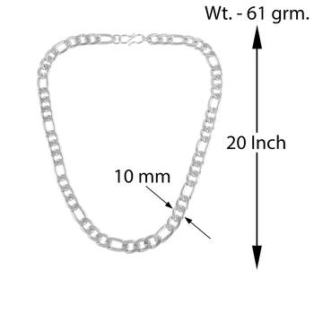 Stainless steel silver heavy men necklace chain unisex 2