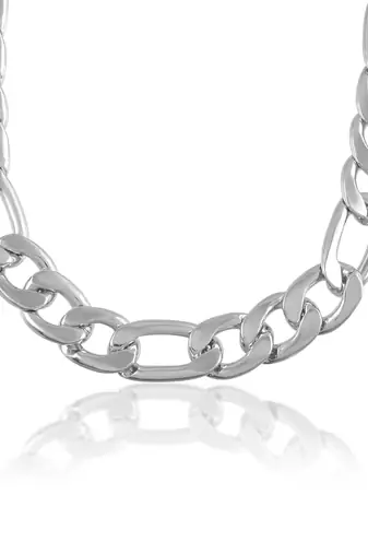 Stainless steel silver heavy men necklace chain unisex