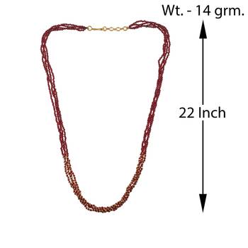 Four strand natural ruby necklace for women 3