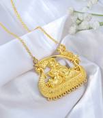 Dzine Trendz Radha Krishna Pendant Fashion Accessory Gold Plated 5×3 cm