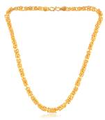 Brass micron gold thick heavy chain necklace men women